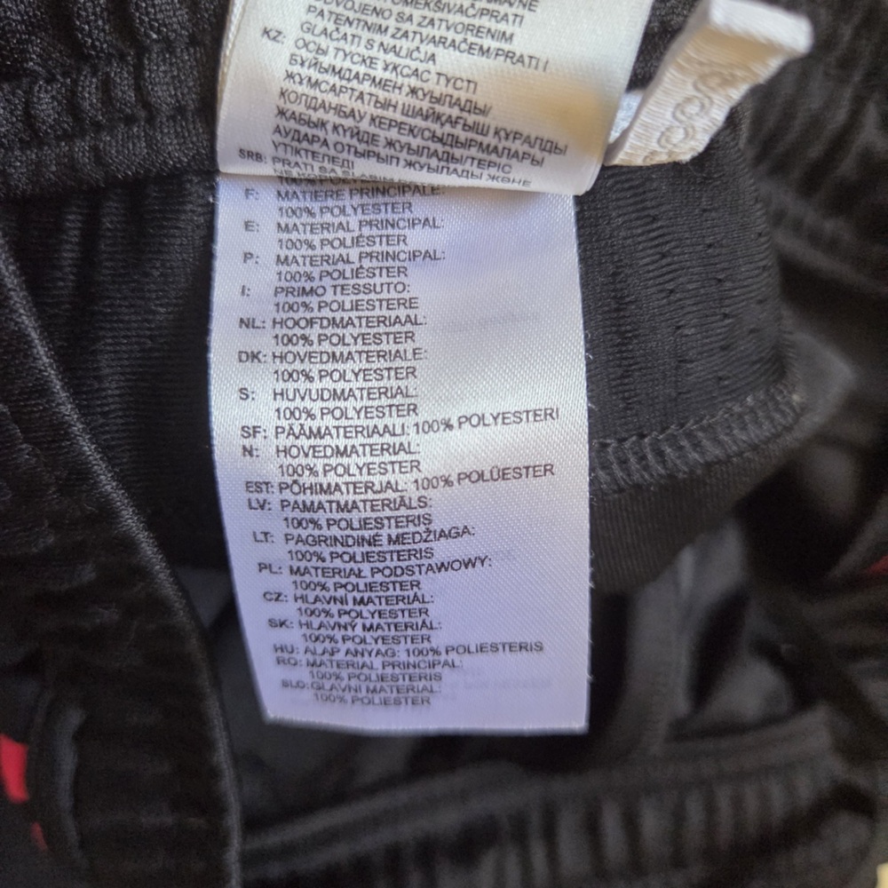 adidas Kids Black and Pink Sweatpants - Picture 3 of 8